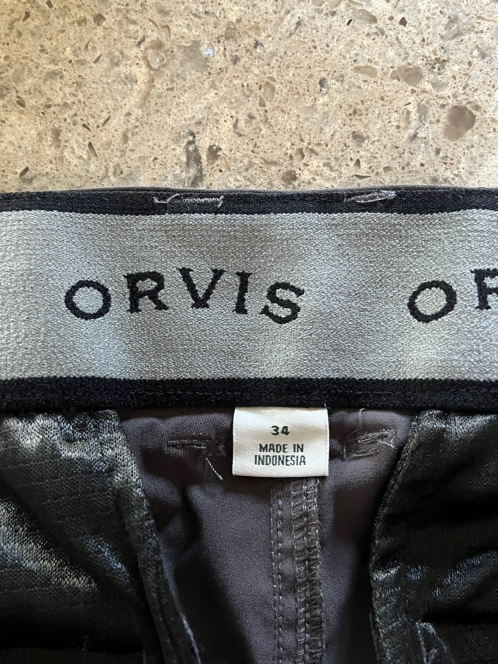 Orvis Men's Cargo Shorts in Dark Gray - Picture 4 of 5